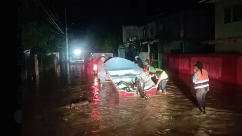 Evacuaciones preventivas por desbordamiento del río Pánuco en el norte de Veracruz y Tampico