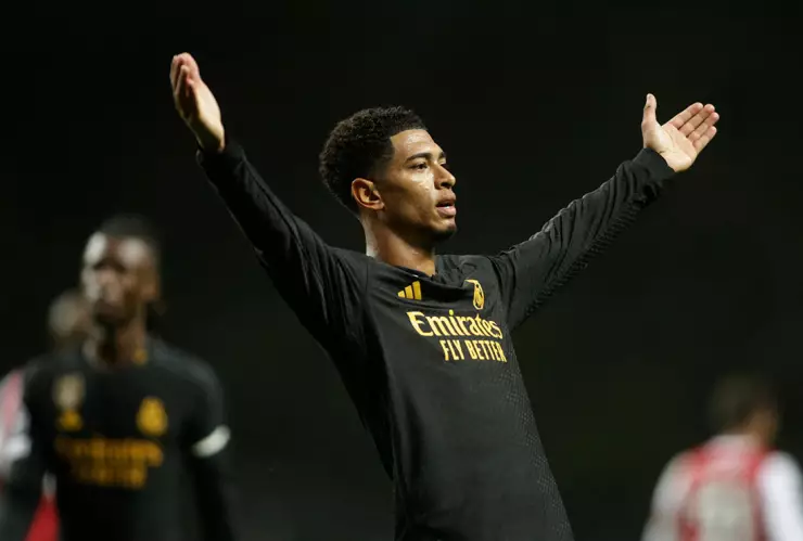 Jude Bellingham festeja su gol ante Braga