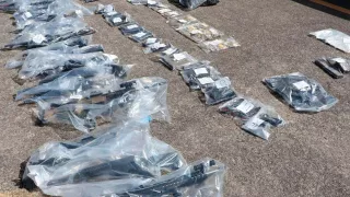 Arsenal asegurado en Sanctorum, Cuautlancingo