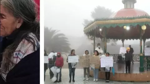 Protestas en Hidalgo por el feminicidio de doña Trini, tenía 76 años