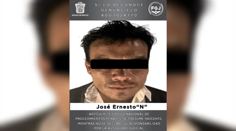 José Ernesto “N”, alias “El Máscara ”, presunto extorisonador en Edomex.