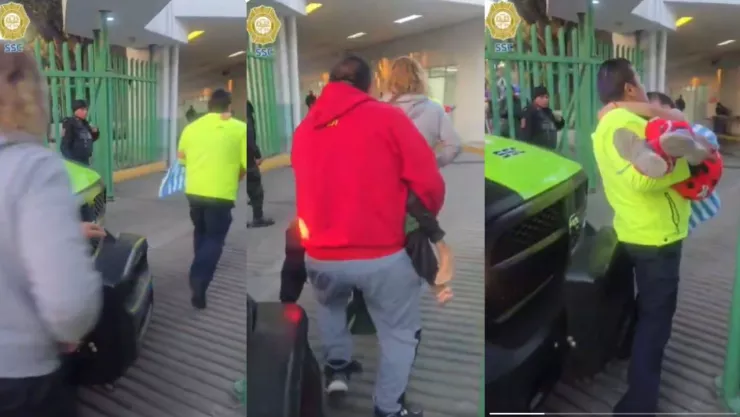 Niños intoxicados por gas LP son trasladados de emergencia por policías en Venustiano Carranza, CDMX