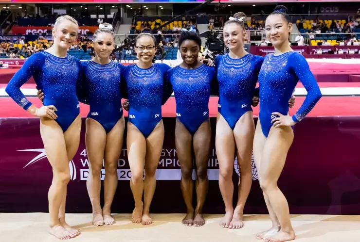 La gimnasta Kara Eaker (extremo derecho) anuncia su retiro por abusos
