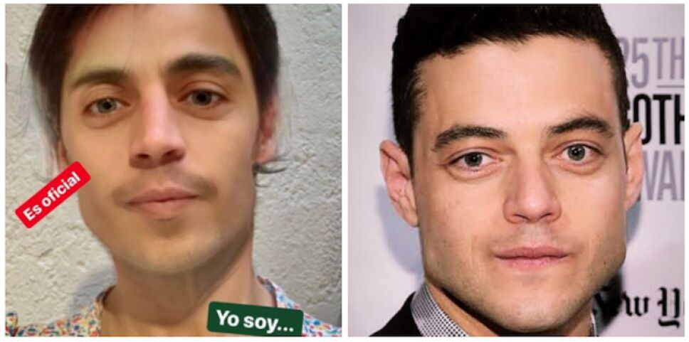 Ilse Salas y Rami Malek
