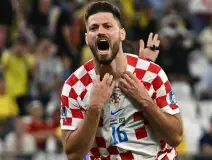 Petkovic delantero de Croacia en el gol