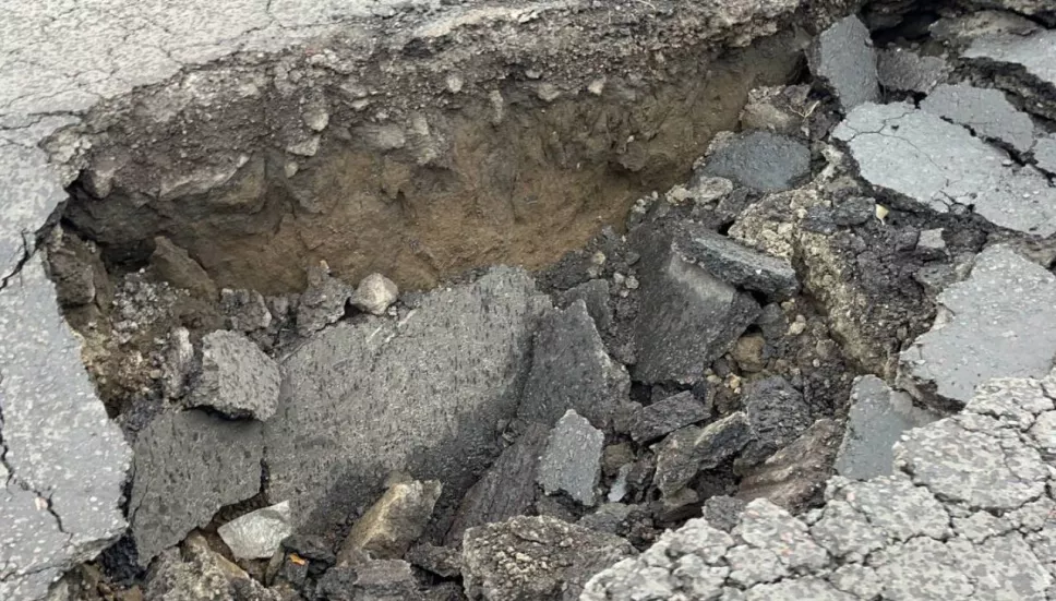 Socavón en CDMX en alcaldía Tláhuac