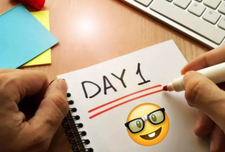 Primer dia de trabajo.