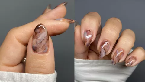 Uñas Efecto Mármol