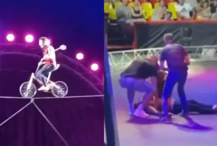 Acróbata muere en actuación de circo en Rusia