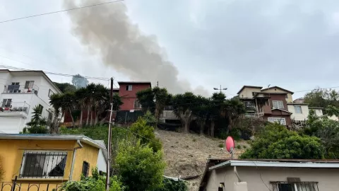 Incendio en Colonia Libertad Parte Alta