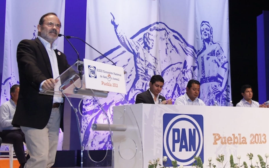 El líder nacional del PAN, Gustavo Madero Muñoz, se mostró satisfecho por los resultados logrados en los comicios del 7 dejulio