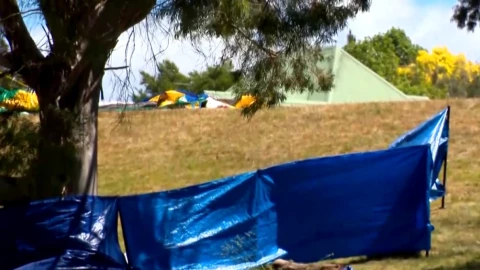 Australia castillo inflable cinco niños