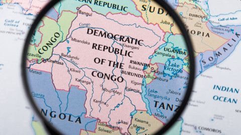 Mapa de RD Congo