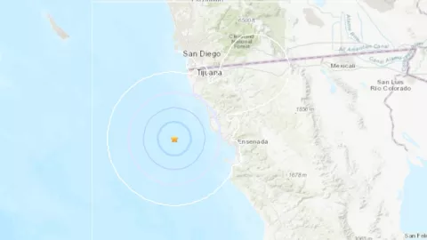 Sismo en Rosarito este miércoles 10 de agosto