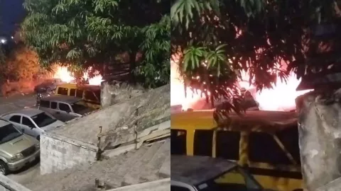Incendian vehículo en Infonavit Cañadas, Culiacán