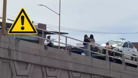 Tráfico en Aguascalientes Accidente provoca largas filas al sur hoy 4 de mayo