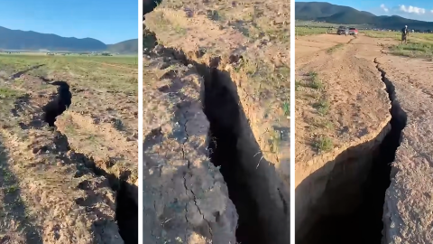 ¿Qué causó la enorme grieta en Arteaga? Autoridades revelan los detalles