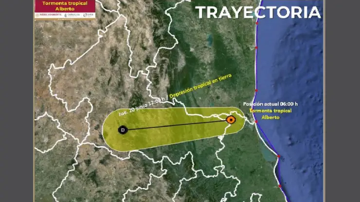 ÚLTIMA HORA: Tormenta tropical Alberto toca tierra en Tamaulipas y provoca afectaciones