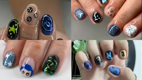 diseños en gelish de coraline y la puerta secreta