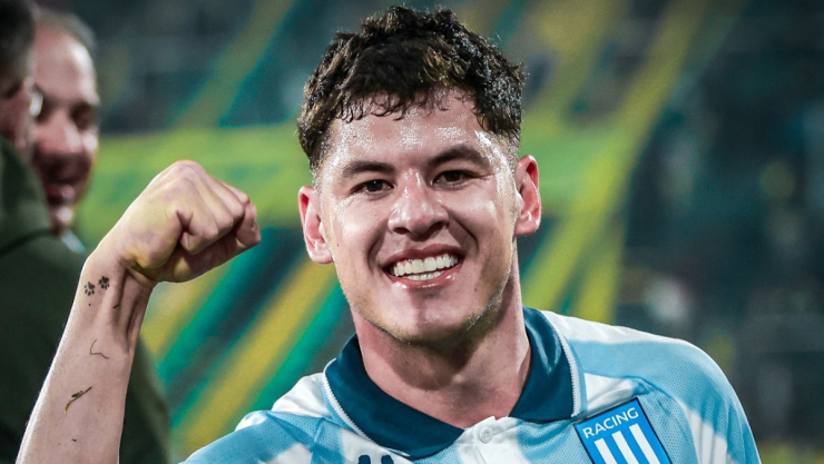 Richard Sánchez con la camiseta del racing Club
