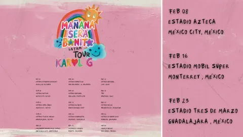 Karol G dará conciertos en México