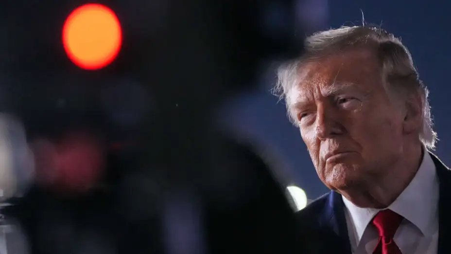 Donald Trump frente a reporteros el 9 de junio de 2026.