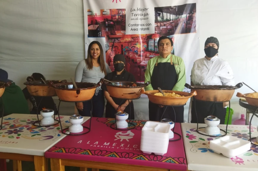 Ricos y deliciosos platillos tuvimos en el centro de acopio