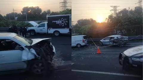 Muere un hombre sobre la México-Pachuca tras fuerte accidente en Ecatepec