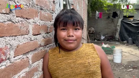 Allison, una niña de Villa Unión, Mazatlán que desea una bicicleta para el Día de Reyes