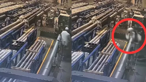 Accidente laboral en China: máquina roscadora causa la muerte de un trabajador