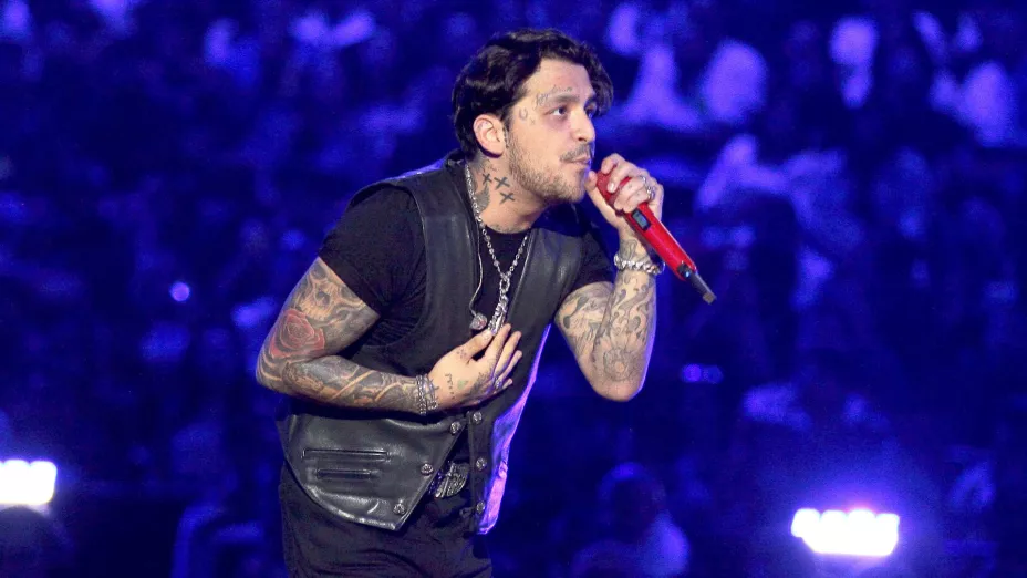 Christian Nodal tatuajes cara Inti