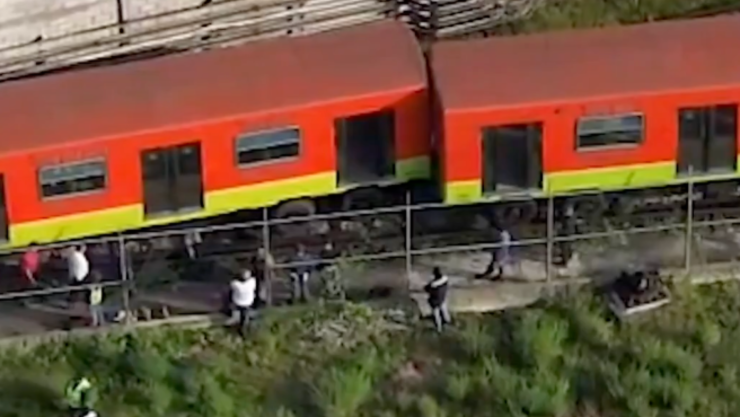 Se DESCARRILA vagón del Metro de la CDMX; así se ve la zona