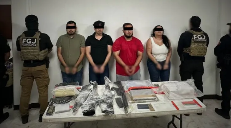 Cae ‘La Conta’ y 3 miembros del Cártel del Golfo en Matamoros, Tamaulipas