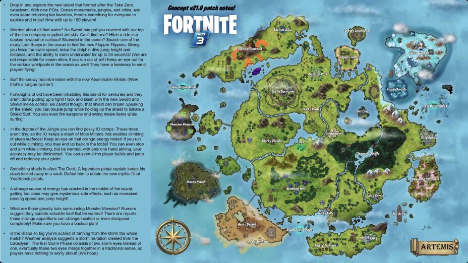 Mapa de Fortnite Capítulo 3