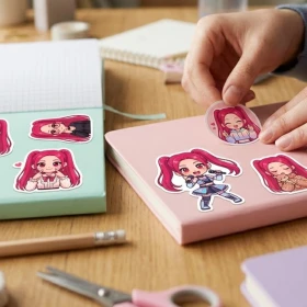 5 stickers de Baby Mira para imprimir GRATIS para los fans de Kpop Demon Hunters