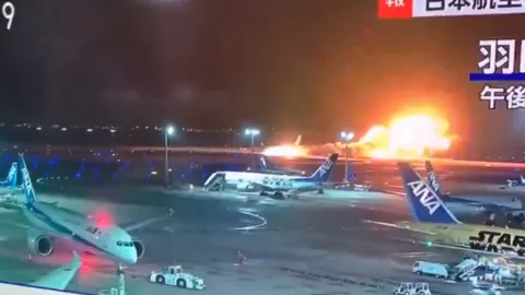 accidente en Tokio de Japan Airlines