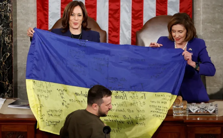 Zelensky frente a la Cámara de Representantes de Estados Unidos