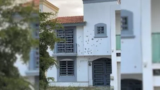Casa baleada en Portafe Premium, Culiacán