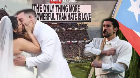 La historia detrás de la BODA REAL que Bad Bunny “apadrinó" en el medio tiempo del Super Bowl LX