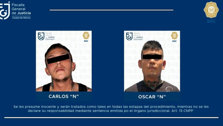 Fiscalía CDMX detiene a dos sujetos señalados de triple feminicidio