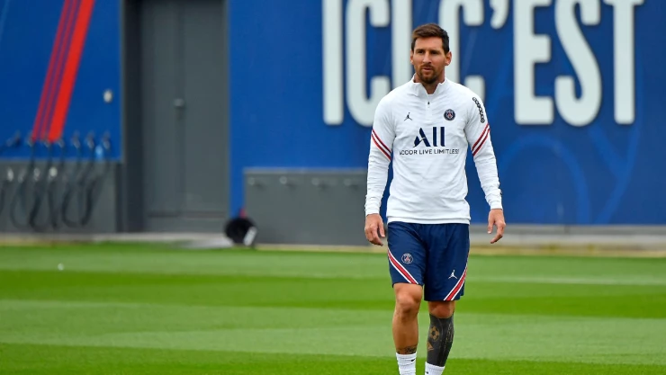 Lionel Messi entrena con el PSG