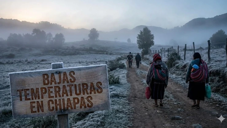 Clima en Chiapas hoy: Pronostican descenso térmico y temperaturas de 0°C este miércoles.