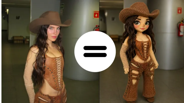 Cómo convertir una imagen en muñeco amigurumi con inteligencia artificial