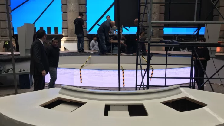 Preparativos para el primer debate