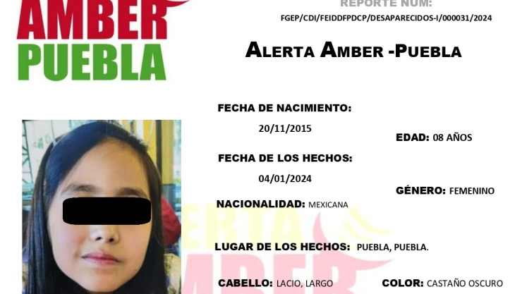 alerta amber puebla