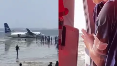 TENSO VIDEO | Avión cae al océano y pasajero graba TODO; las ventanas colapsaron ante la presión del agua