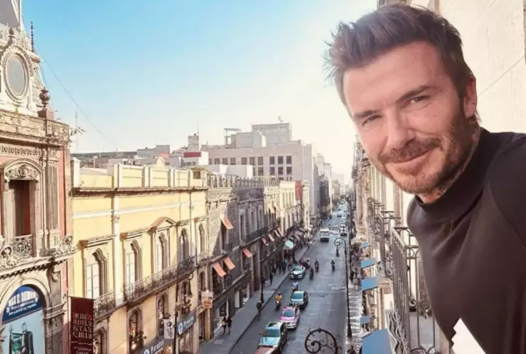 David Beckham visita México.