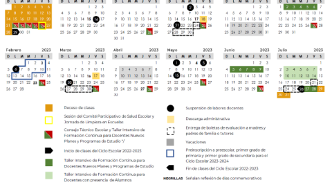 calendario de la SEP
