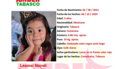 Leamsi Nayeli Alerta Amber Tabasco