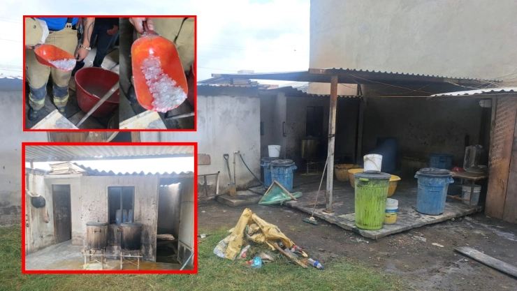 Un laboratorio clandestino para hacer droga en Chalco fue descubierto tras una explosión.